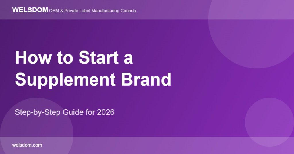How to Start a Supplement Brand in Canada: A Step-by-Step Guide for 2026 1 How to start supplement brand in Canada step by step guide 2026 - Welsdom
